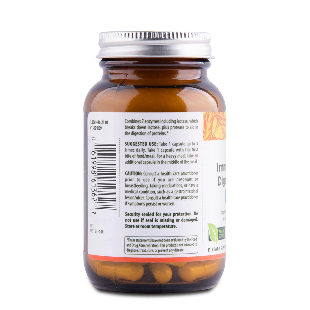 Graphic illustrating the seven enzymes included in the blend