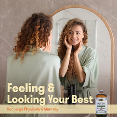 Brain and muscle energy support visual for Flora MCT Oil