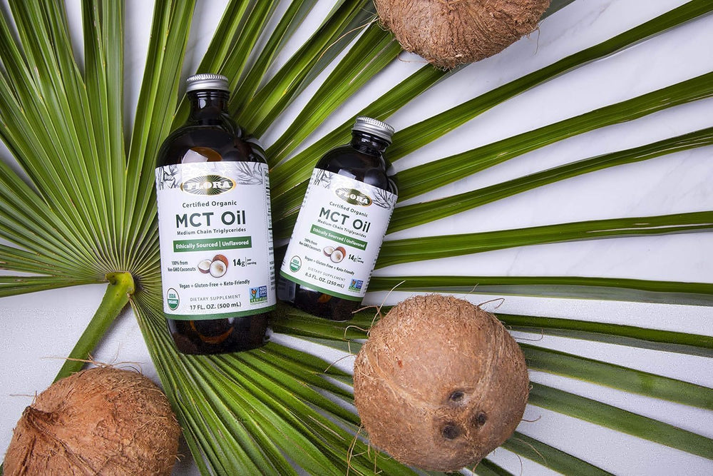 C8 caprylic acid concentration in Flora MCT Oil