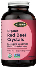 Jar of Flora Organic Red Beet Crystals 7 oz