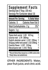 Herbal ingredients thyme, licorice root, and elecampane in Respir-Essence