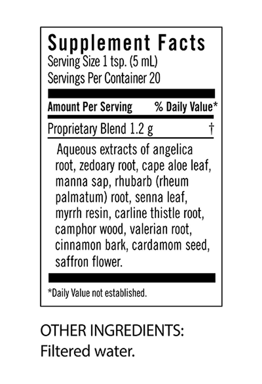 Close-up of the herbal blend used in Flora Swedish Bitters