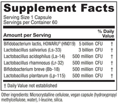 Vitanica Flora Symmetry bottle - back panel with label