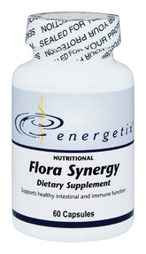 Bottle of Flora Synergy 60 Capsules probiotic supplement