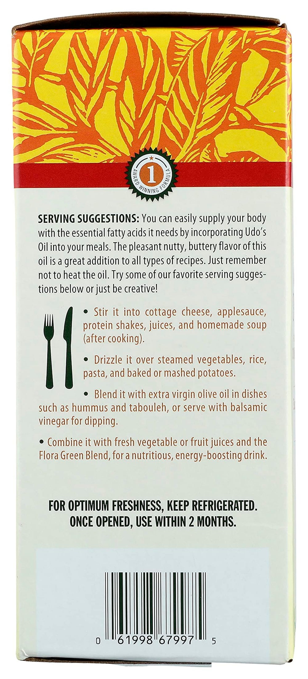 Ingredients: coconut oil, flaxseed oil, sunflower seed oil on label