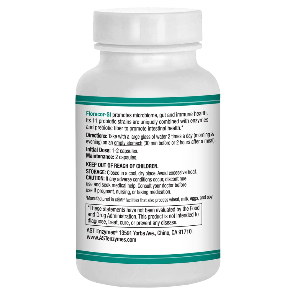 Close-up of probiotic and enzyme ingredients