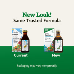 Ready-to-pour Floradix Calcium Liquid 8.5 fl oz bottle