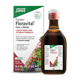 Front view of Floradix Floravital Liquid Iron & Vitamin Formula bottle