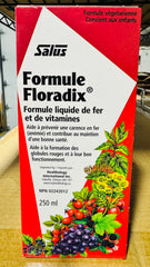Floradix ingredients wheat germ and rose hips highlight vitamin-rich blend