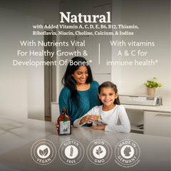 Ingredients panel showing vitamins and minerals