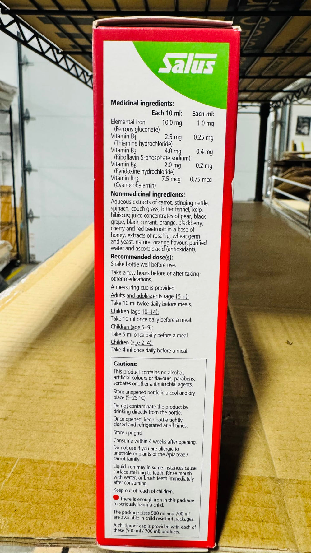 Floradix vitamins B and C close-up promote normal energy metabolism