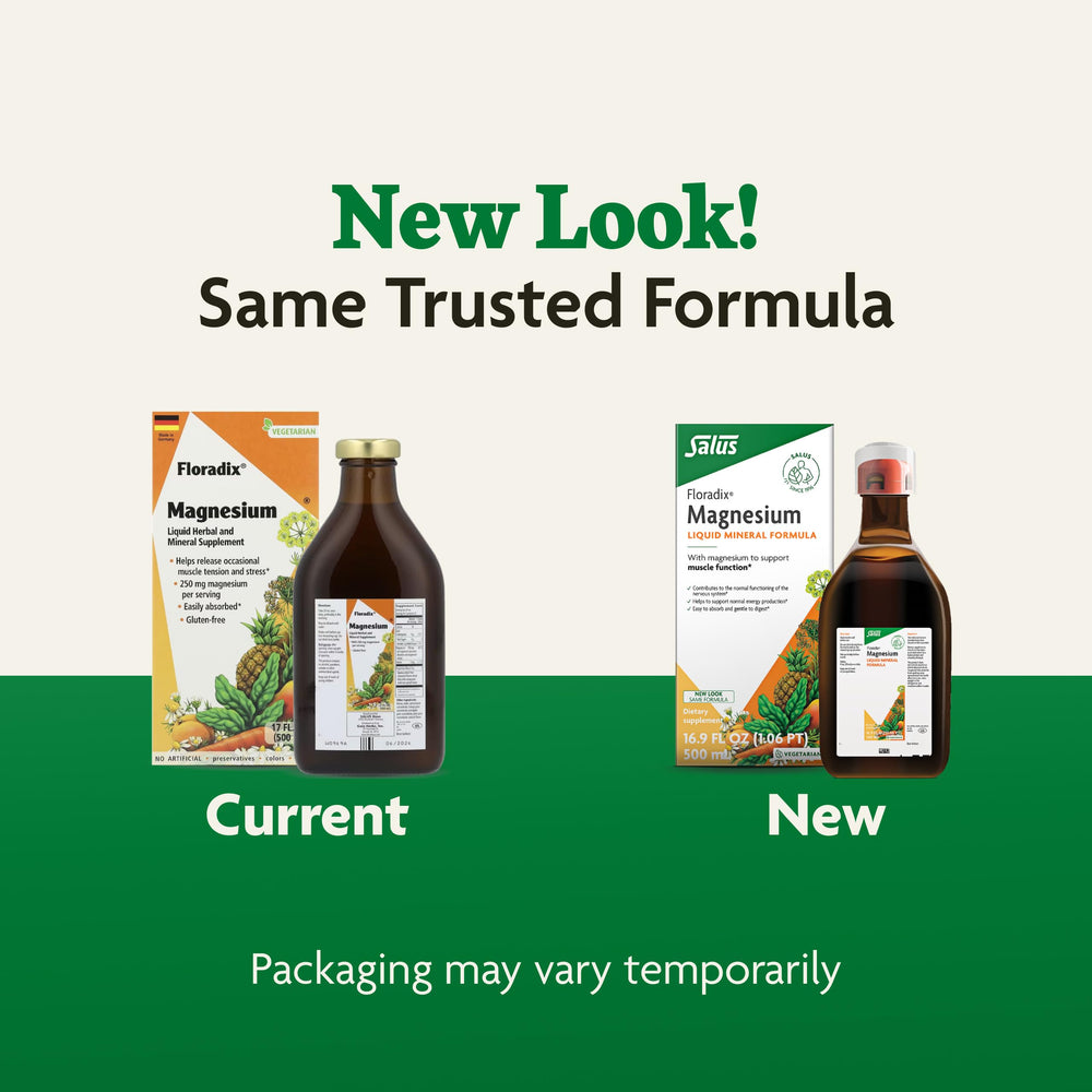 16.9 fl oz bottle of Floradix Magnesium Liquid