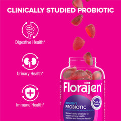 Cranberry and urinary health support concept for Florajen gummies