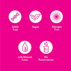 Vegan, gluten-free, dairy-free and soy-free icons
