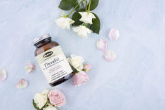 Lifestyle image showing healthy hair, skin, and nails