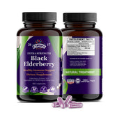 Florida Herbs Black Elderberry Capsules bottle - 180 count