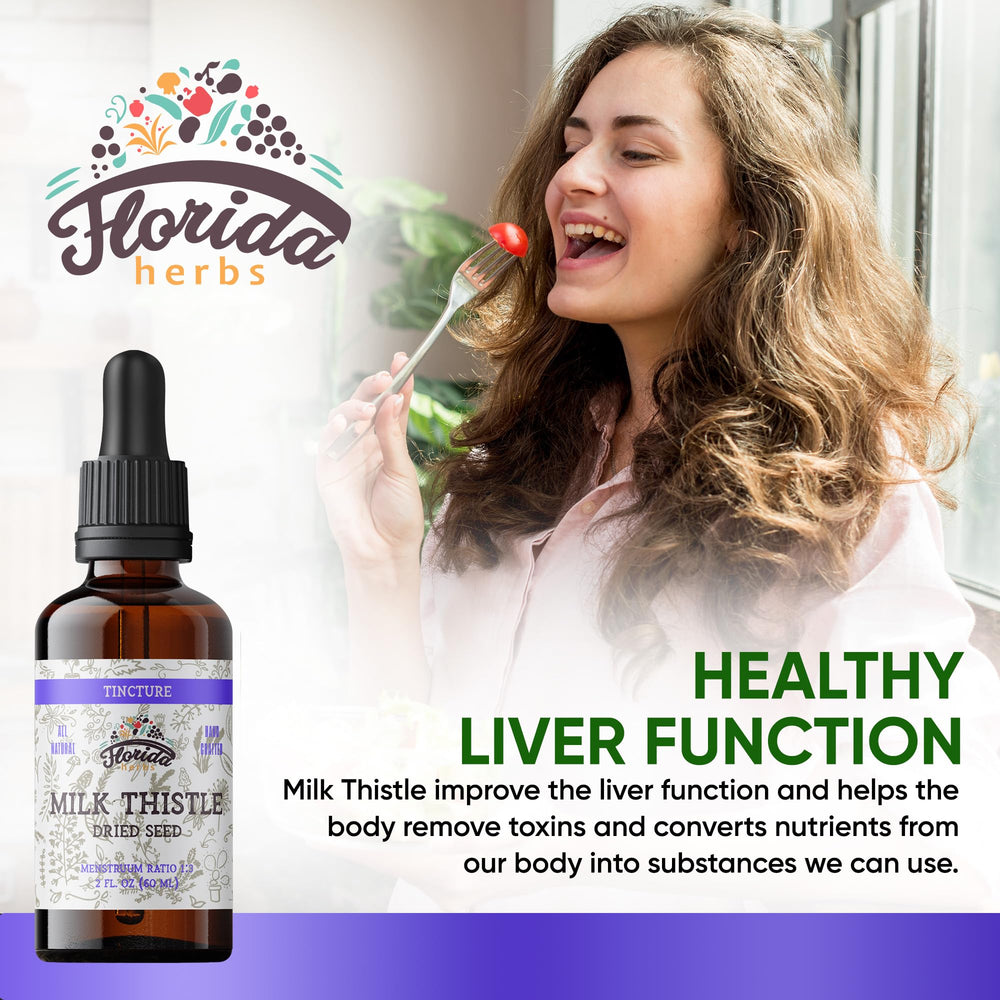 Florida Herbs Milk Thistle Liquid Drops offer quick absorption for easy dosing