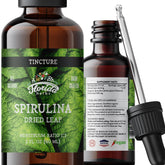 Florida Herbs Spirulina Tincture bottle with label