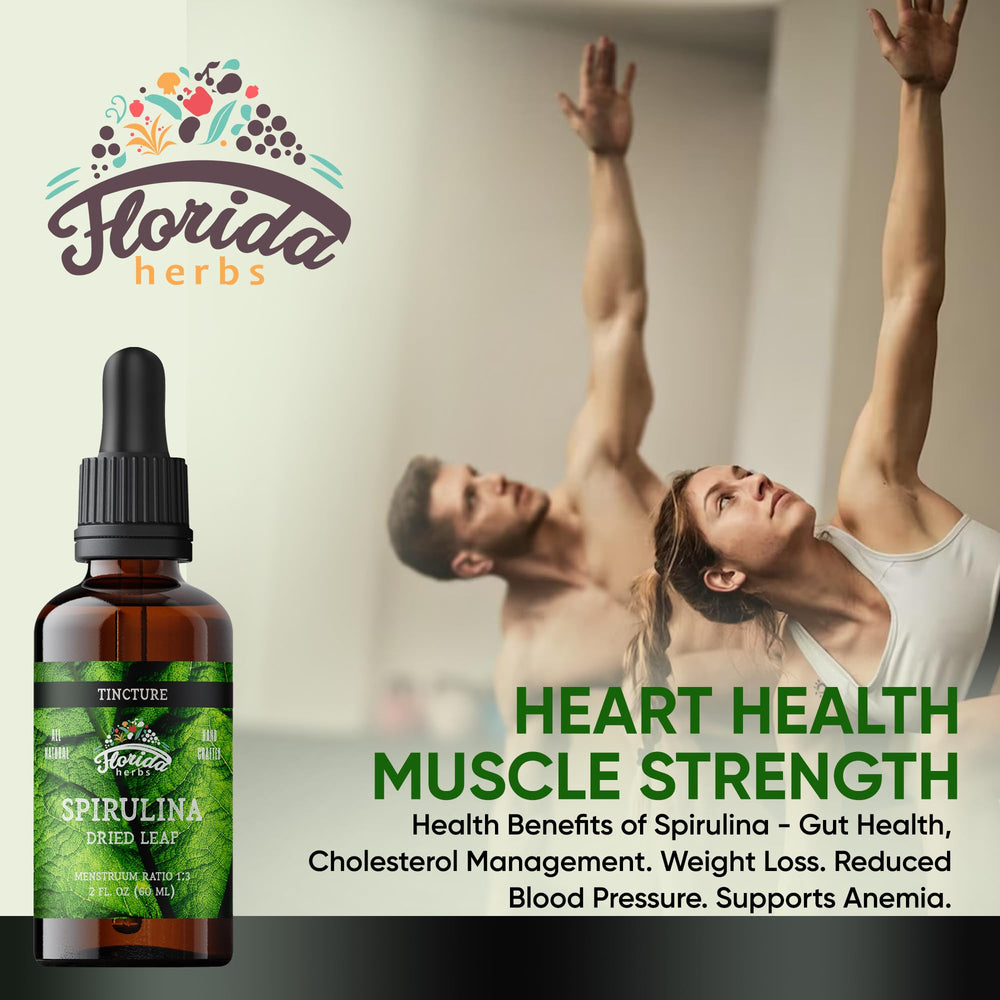 Close-up of spirulina tincture liquid in dropper