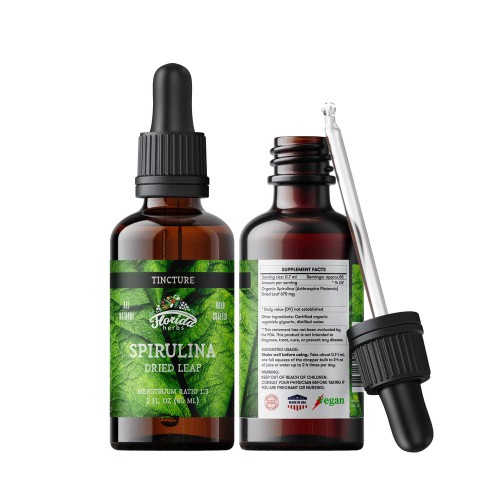 Product packaging for Florida Herbs Spirulina Tincture