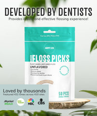 Durable shred-resistant floss picks