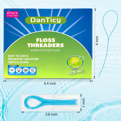 Six-pack carrying cases for floss threaders