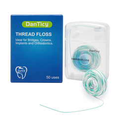 Floss threaders helping thread floss under bridges and braces
