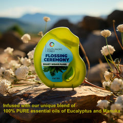 Eucalyptus and Manuka essential oils infusion image for floss