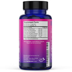 Flow and Glow product packaging label