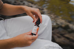 Vegan and keto-friendly Flow Drops label