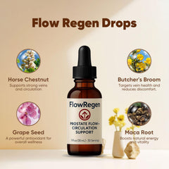 Flow Regen Drops bottle label
