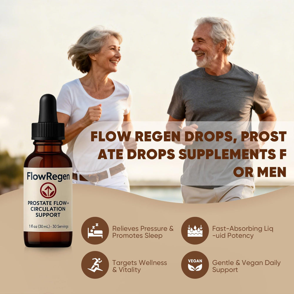 Butcher's broom illustration representing prostate comfort in Flow Regen Drops