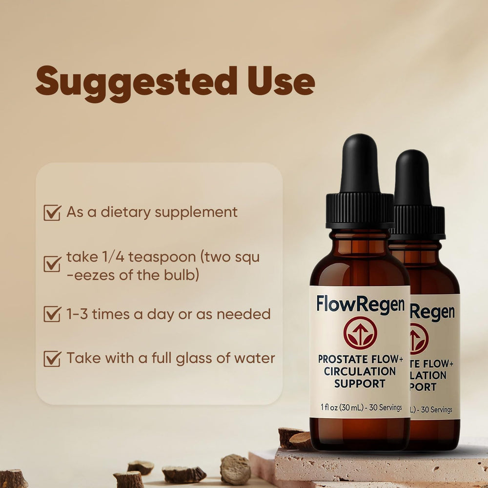Illustration of circulation support for Flow Regen Drops