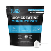 Front view of Fluid Creatine Monohydrate Powder pouch