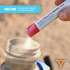 Fluid Tactical lemon lime packet offers refreshing, sugar-free hydration on the move.