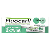 Front of Fluocaril Bi-Fluore Duplo 145mg Mint 2 x 75 ml box