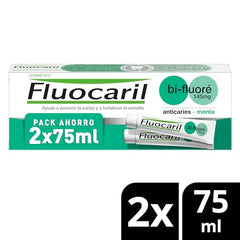 Fluocaril Bi-Fluore Duplo Mint toothpaste 2 x 75 ml tubes