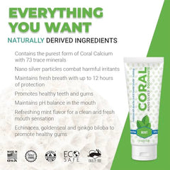 Fluoride-free, dye-free, SLS-free toothpaste packaging