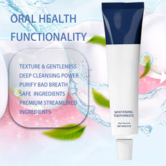 Eco-friendly toothpaste tube packaging on white background