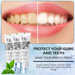 Fluoride-free label on toothpaste
