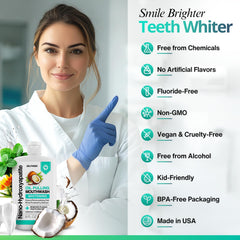 Fluoride-free natural oral care mouthwash