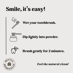Fluoride-free toothpaste powder packaging