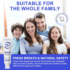 Fluoride-free toothpaste suitable for all ages