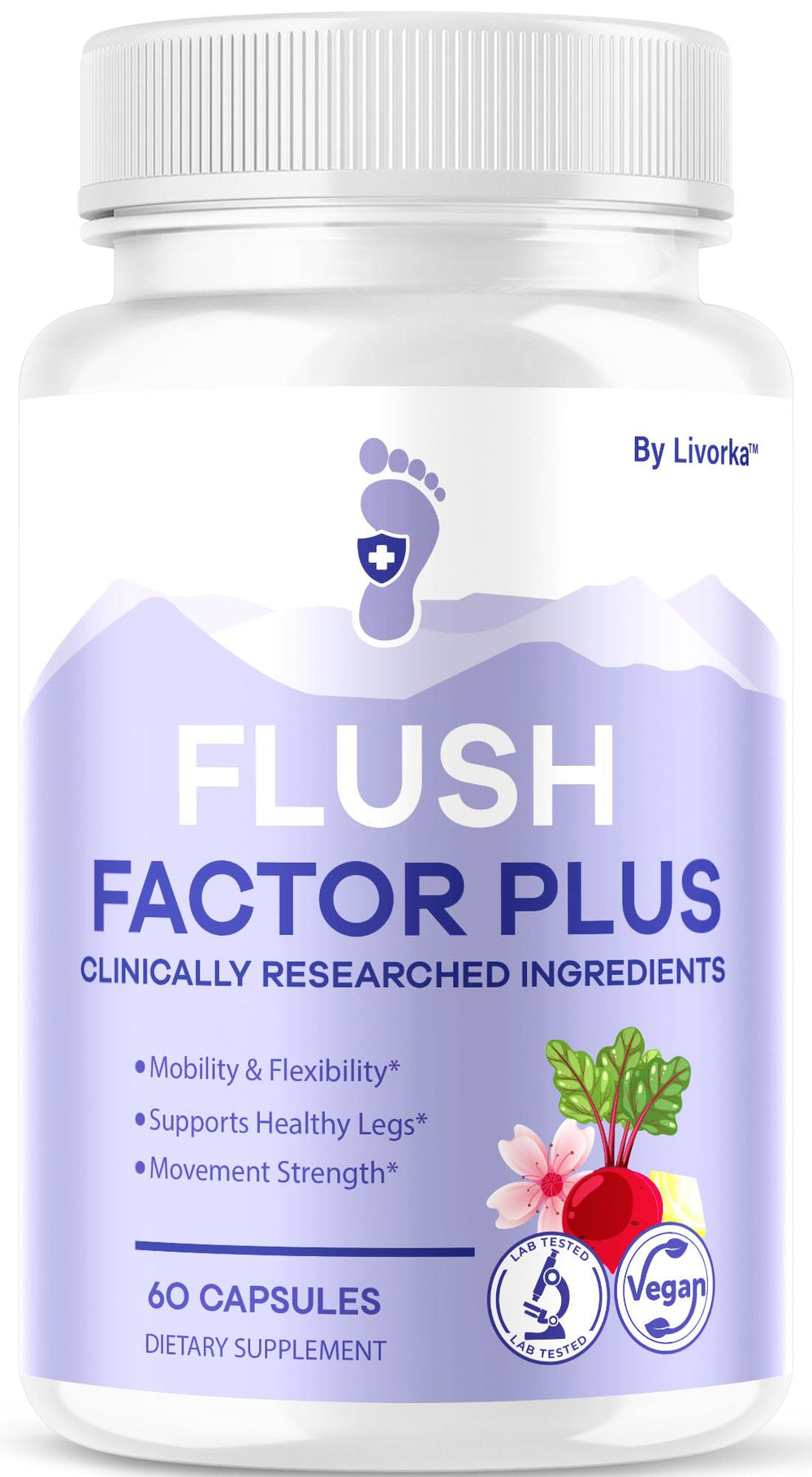 LIVORKA Flush Factor Plus bottle front view