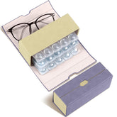 Purple Flutesan 2-in-1 travel contact lens case and glasses organizer closed
