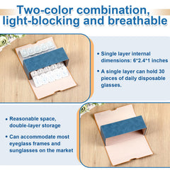 Compact travel case placed in purse for portable eyewear storage