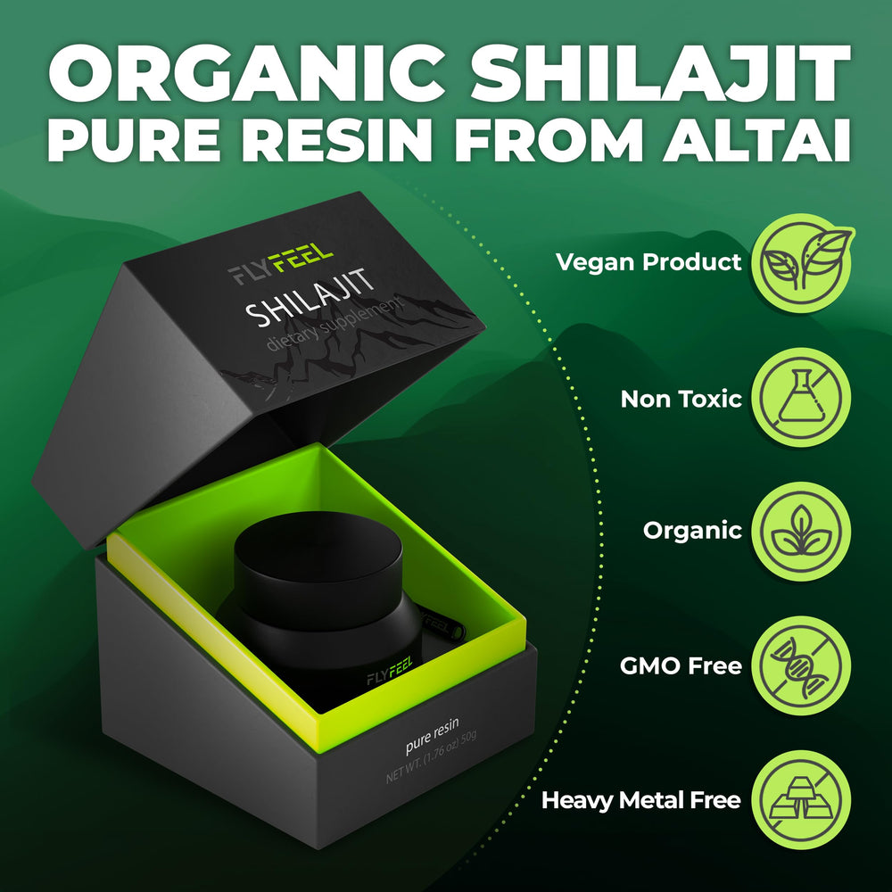 Close-up of FlyFeel Shilajit Resin texture