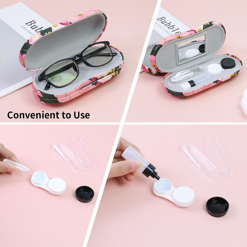 Includes contact lens boxes, solution bottle, remover tool and tweezer