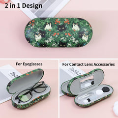 Built-in mirror inside lid for easy contact lens handling