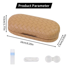 Built-in mirror inside the FlyingMage 2-in-1 case for easy contact lens use.